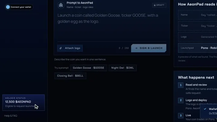 Connecting a wallet